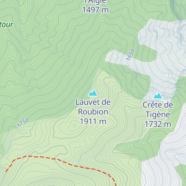 Map of Lauvet de Roubion