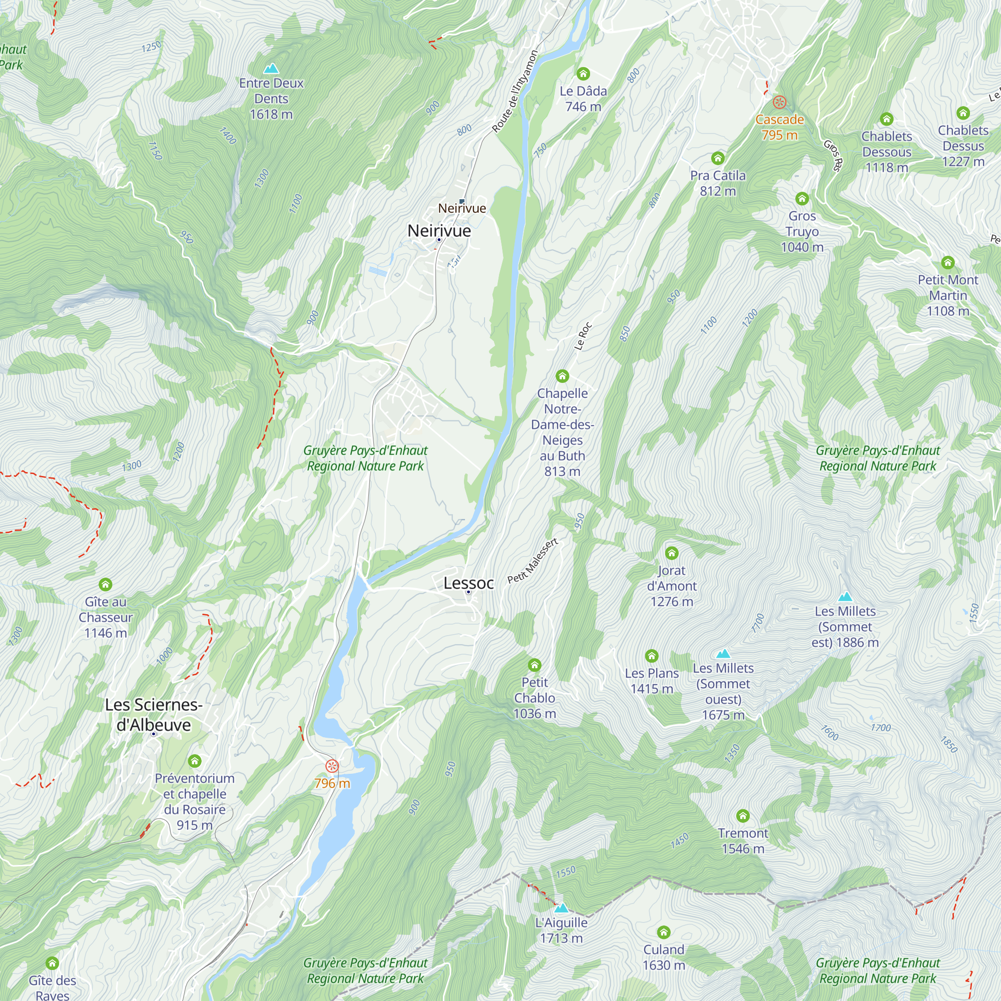 Clos du Pertet map