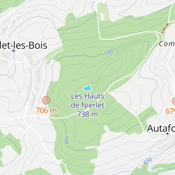 Map of Les Hauts de Nierlet