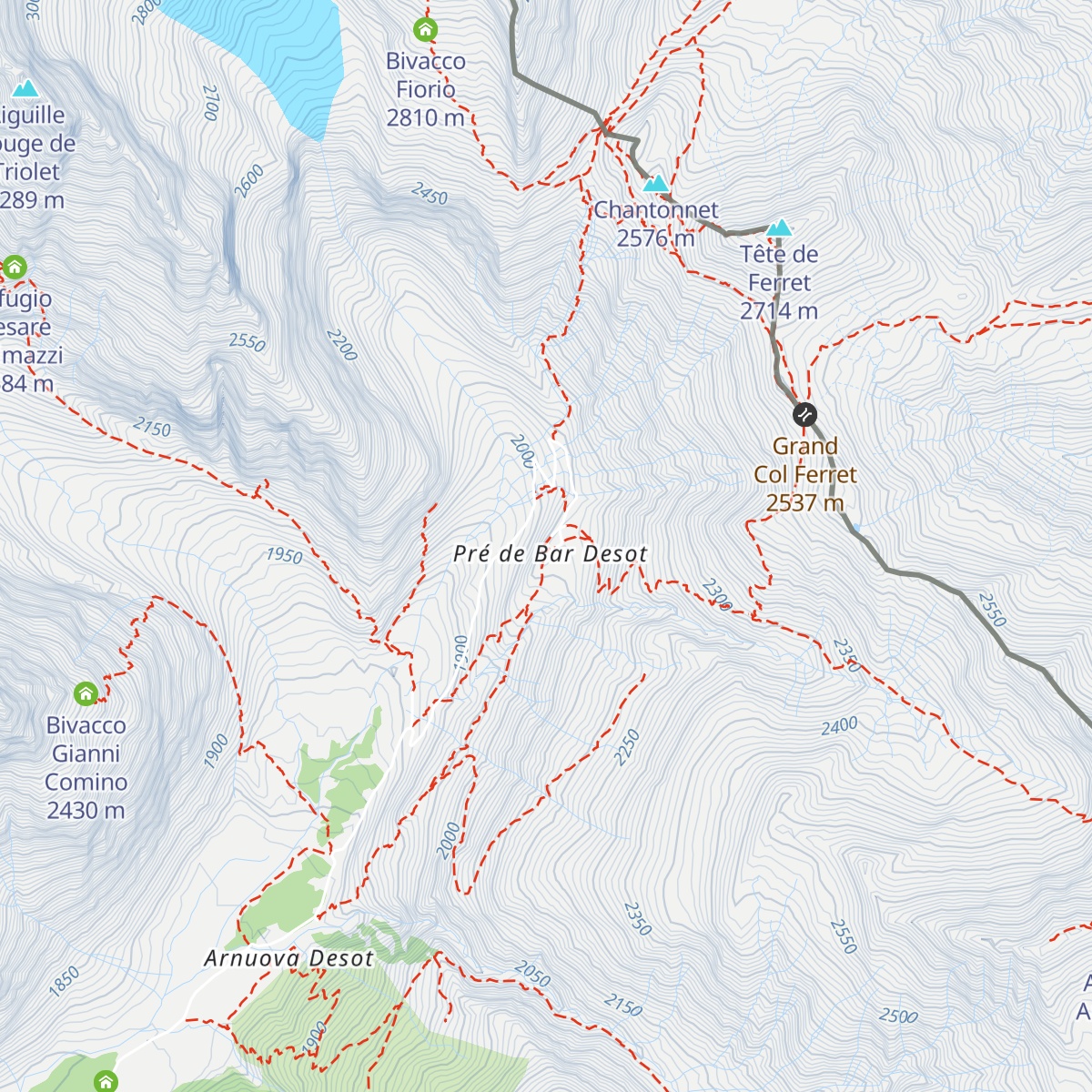 Rifugio Elena map