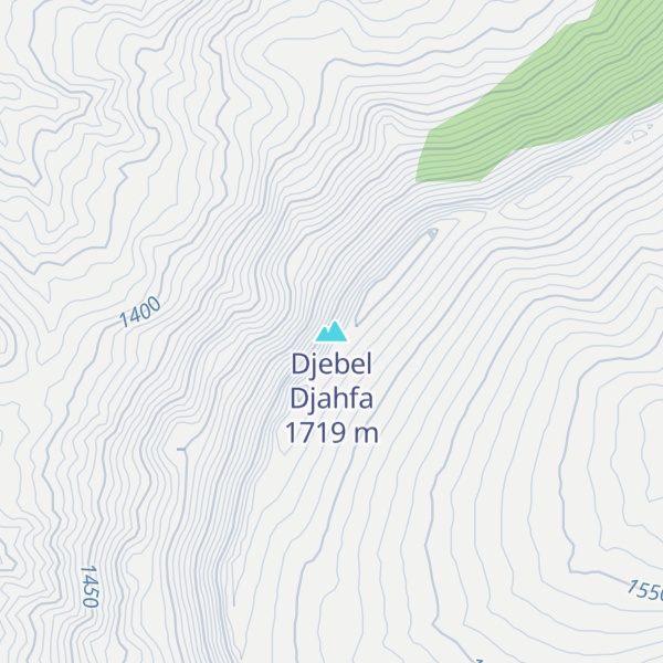 Map of Djebel Djahfa