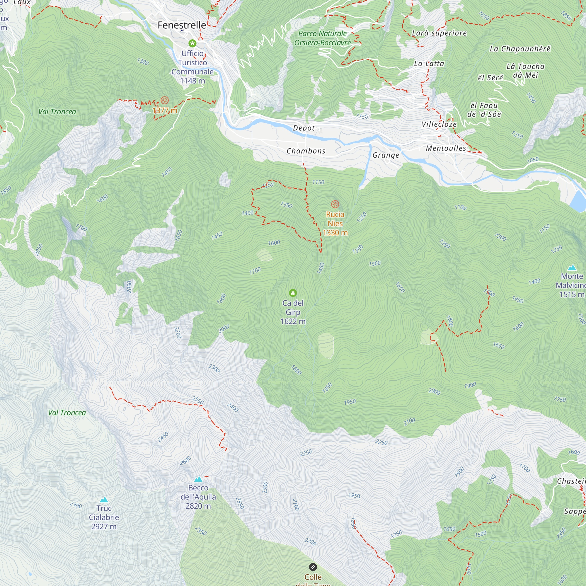 Ca del Girp map