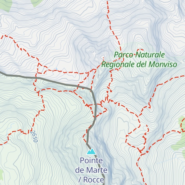 Map of Punta delle Traversette