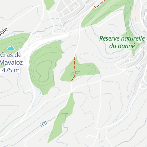 Map of Le Crât des Rochattes