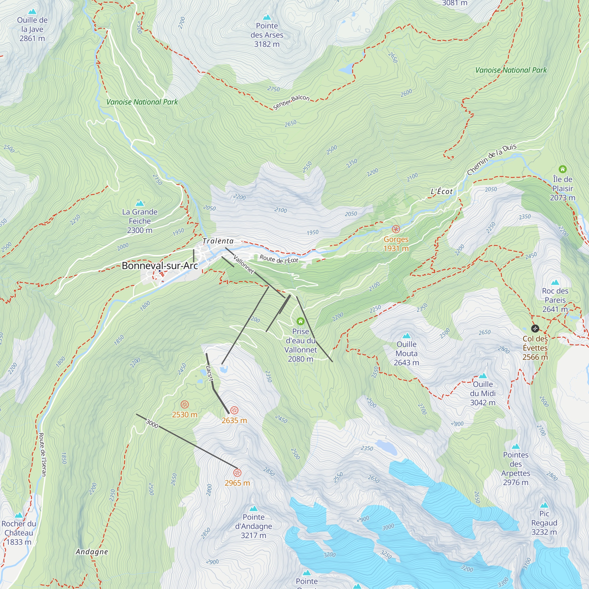 Le Criou map