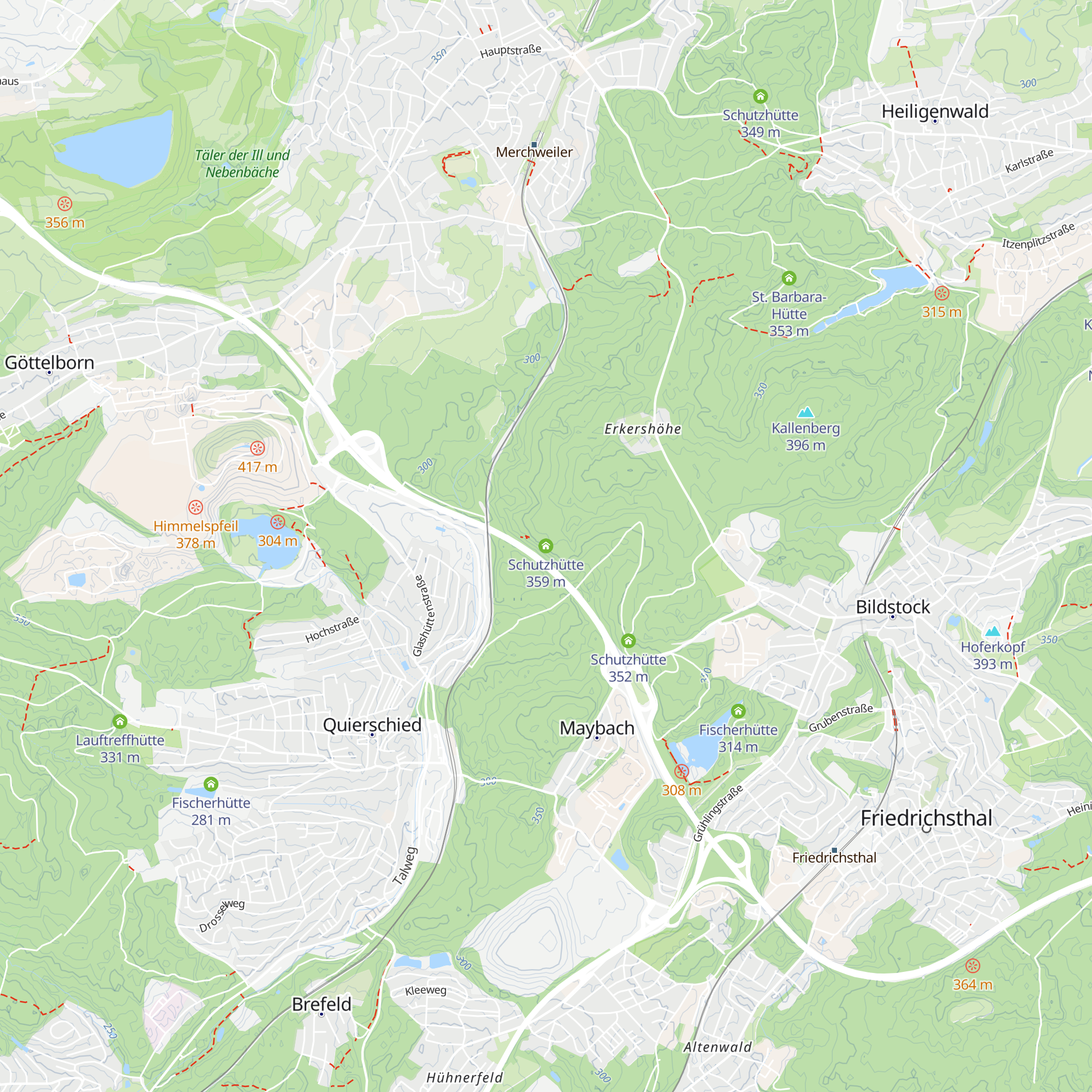 Schutzhütte map