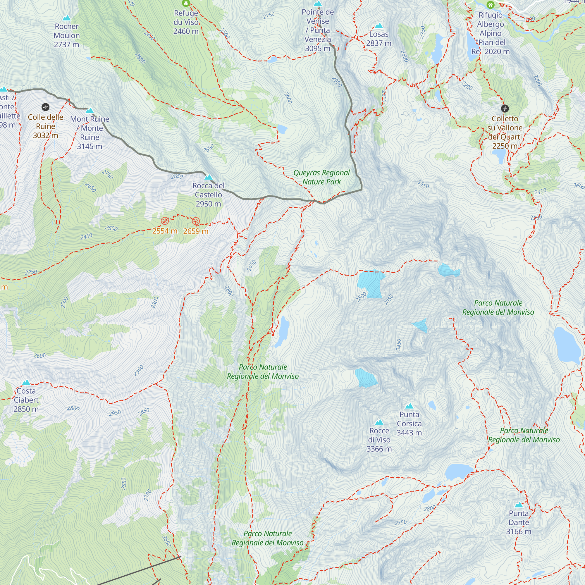 ex rifugio Gagliardone map
