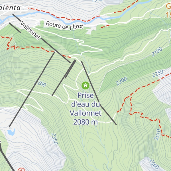 Map of Prise d'eau du Vallonnet