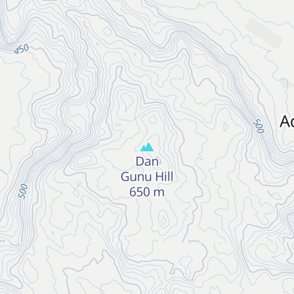 Map of Dan Gunu Hill