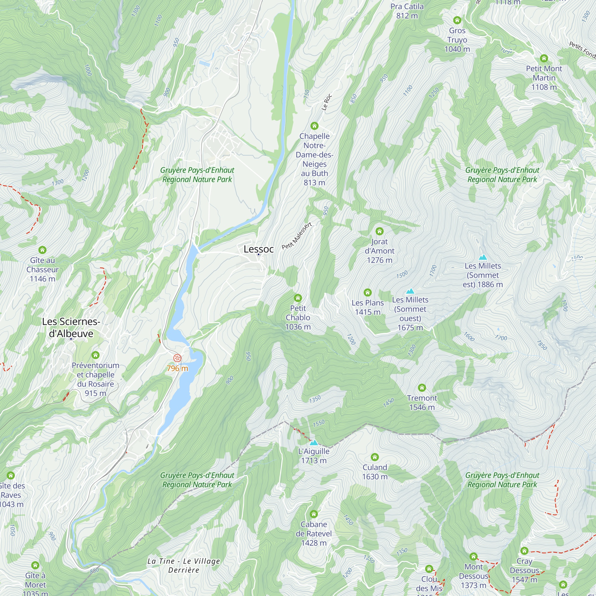 Petit Chablo map