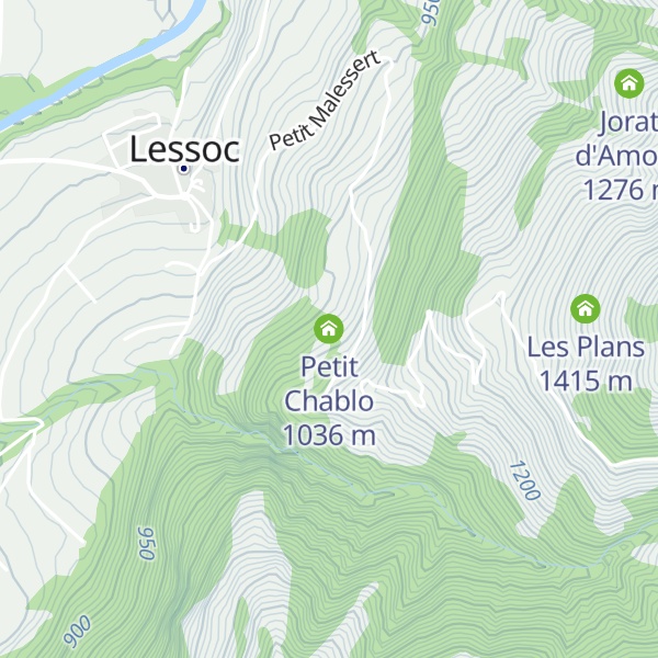 Map of Petit Chablo