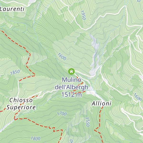 Map of Mulino dell'Albergh