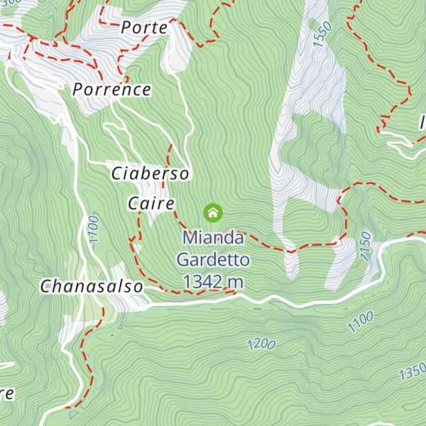 Map of Mianda Gardetto