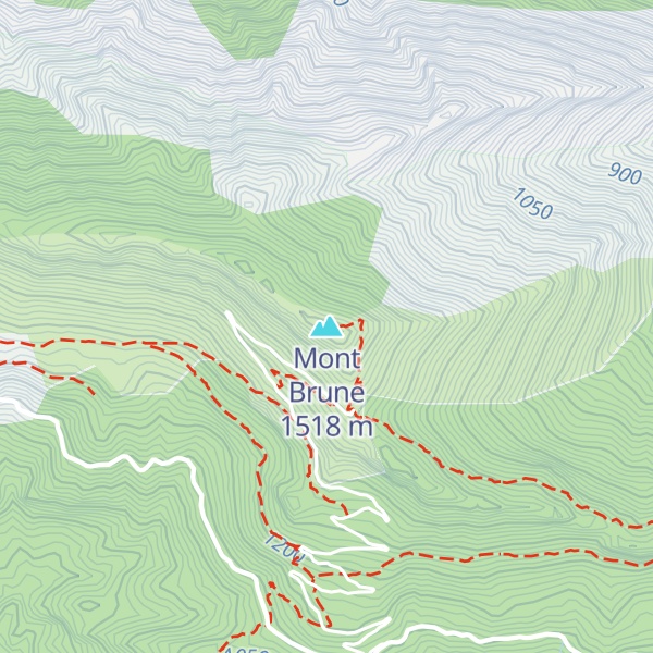 Map of Mont Brune