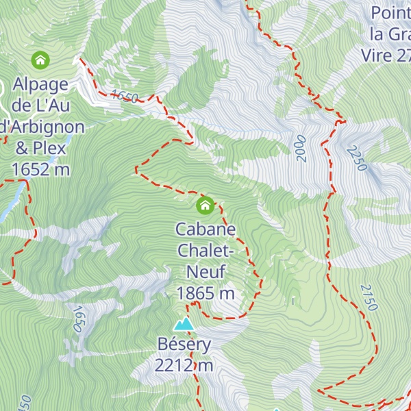 Map of Cabane Chalet-Neuf