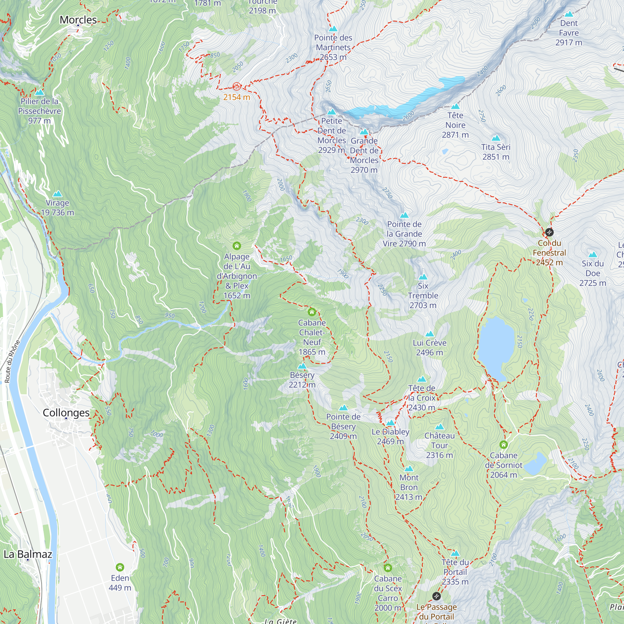 Cabane Chalet-Neuf map
