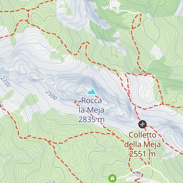 Map of Rocca la Meja