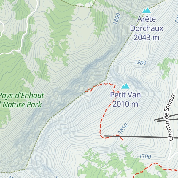 Map of Gros Van
