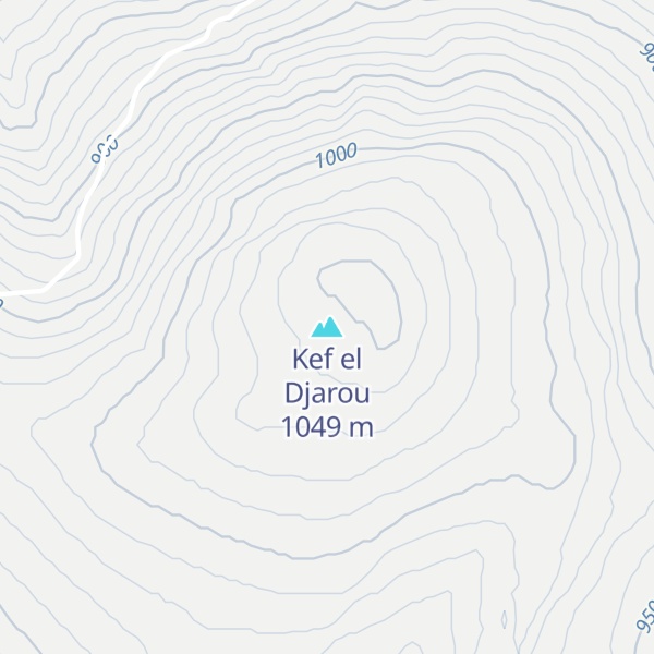 Map of Kef el Djarou