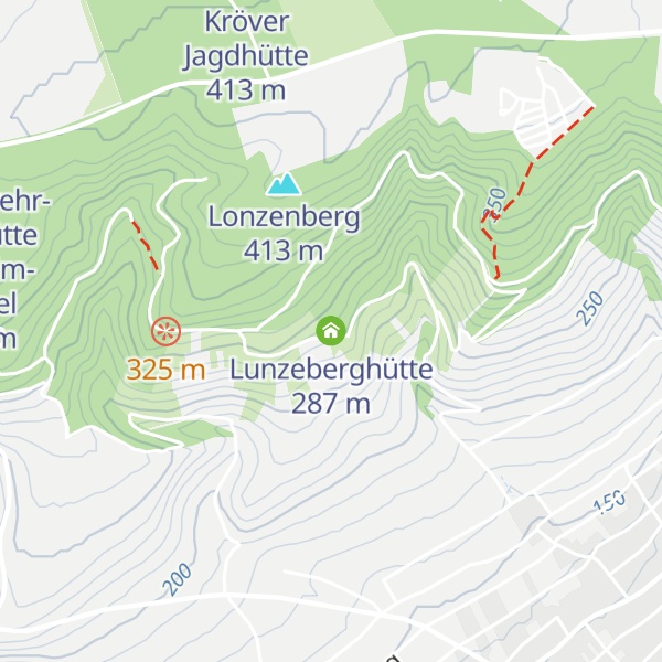 Map of Lunzeberghütte