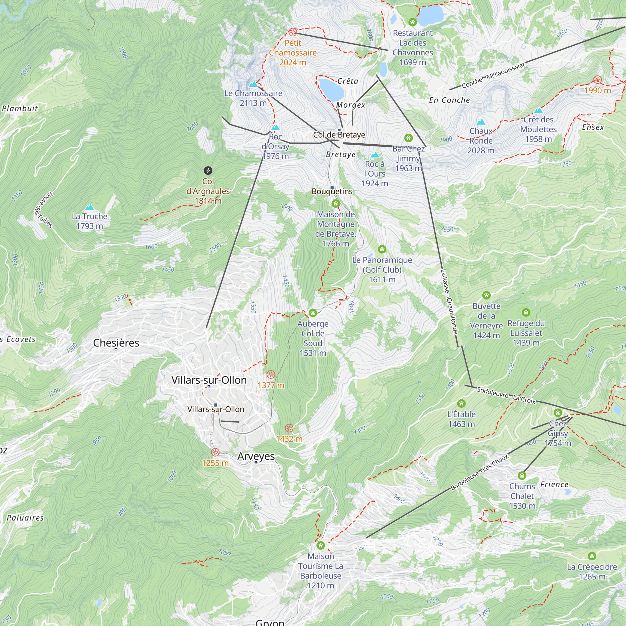 Auberge Col de Soud map