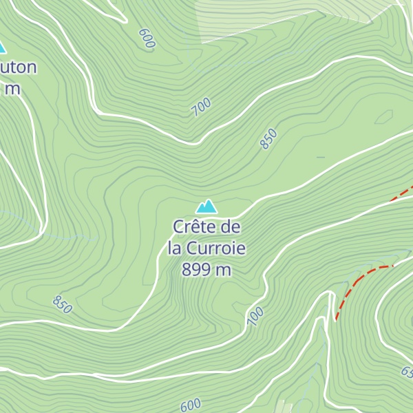 Map of Crête de la Curroie