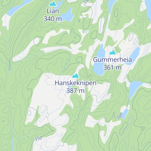 Map of Hanskeknipen