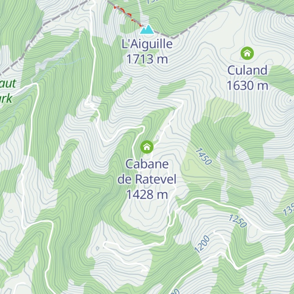 Map of Cabane de Ratevel