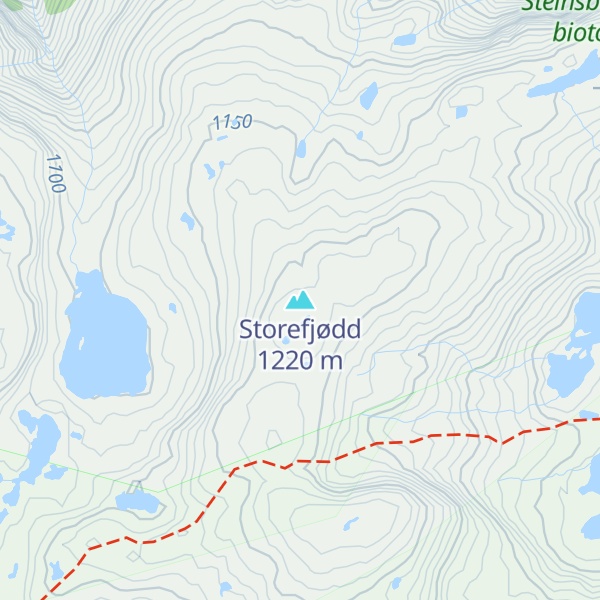 Map of Storefjødd