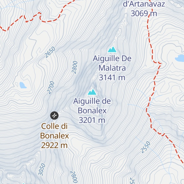Map of Aiguille de Bonalex