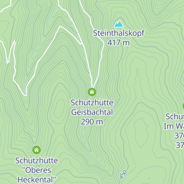 Map of Schutzhütte Geisbachtal