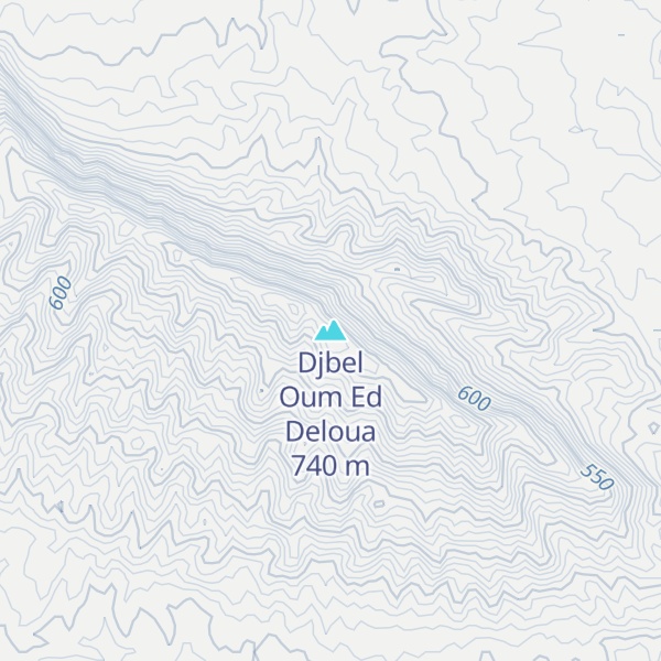 Map of Djbel Oum Ed Deloua