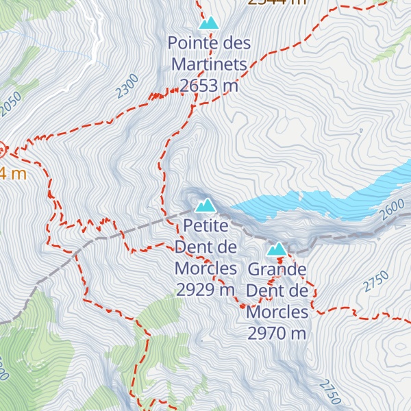 Map of Petite Dent de Morcles