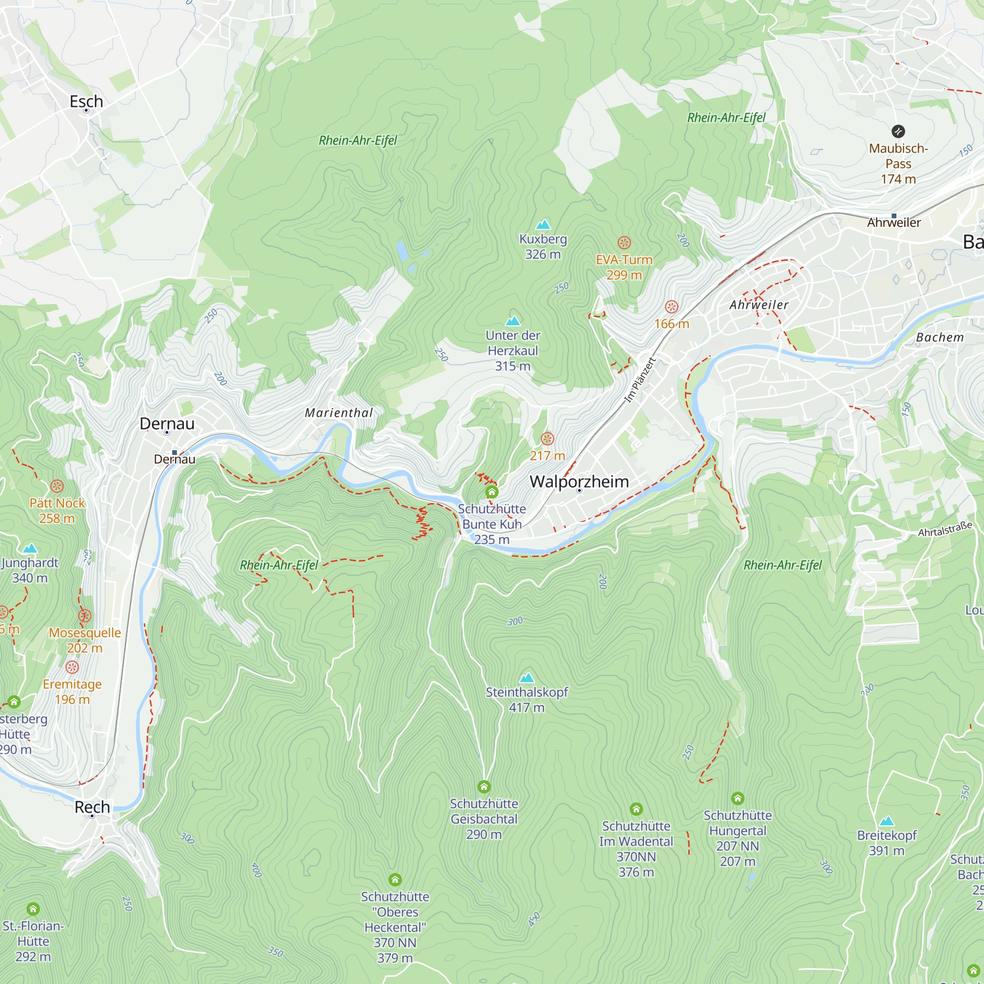 Schutzhütte Bunte Kuh map