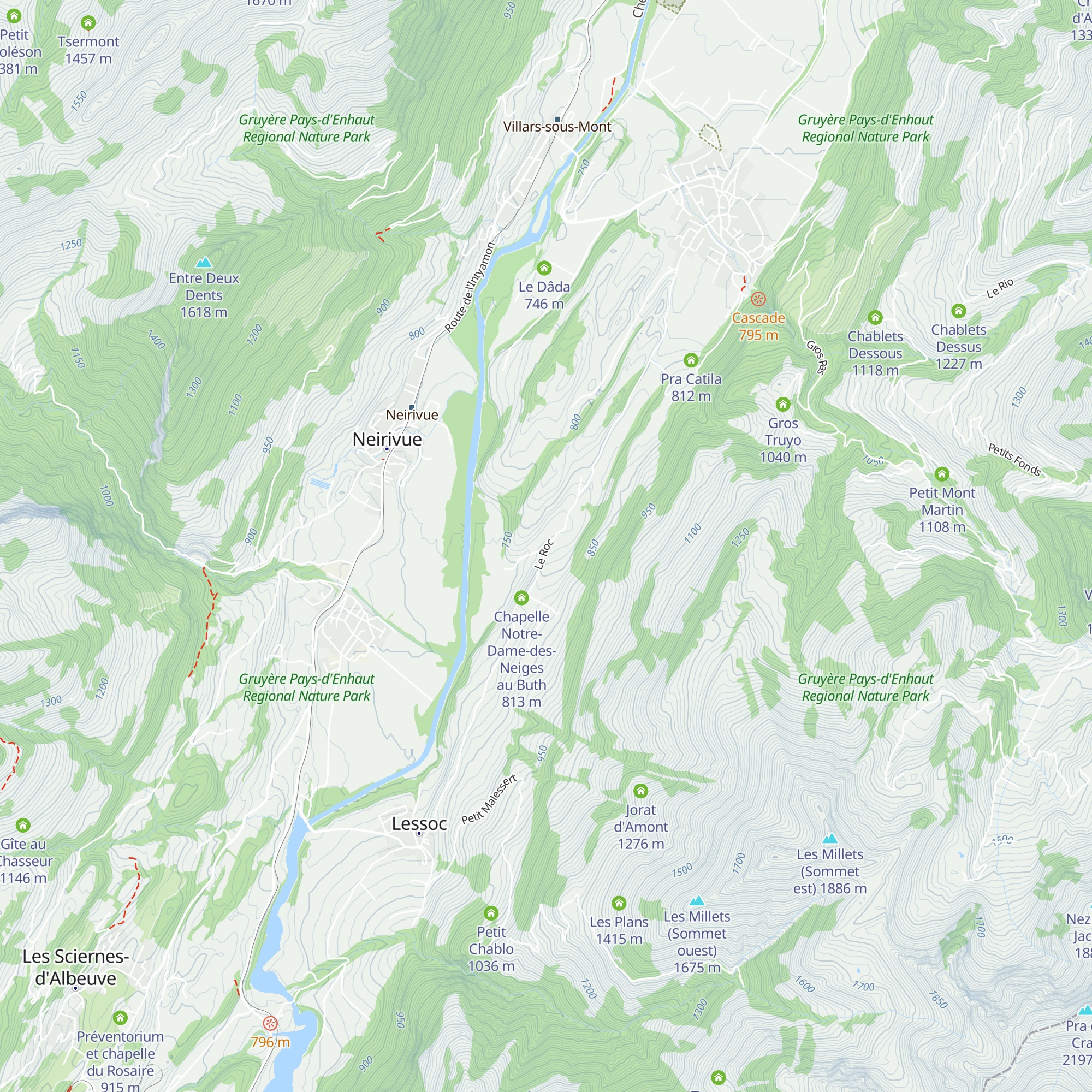 Le Roc map
