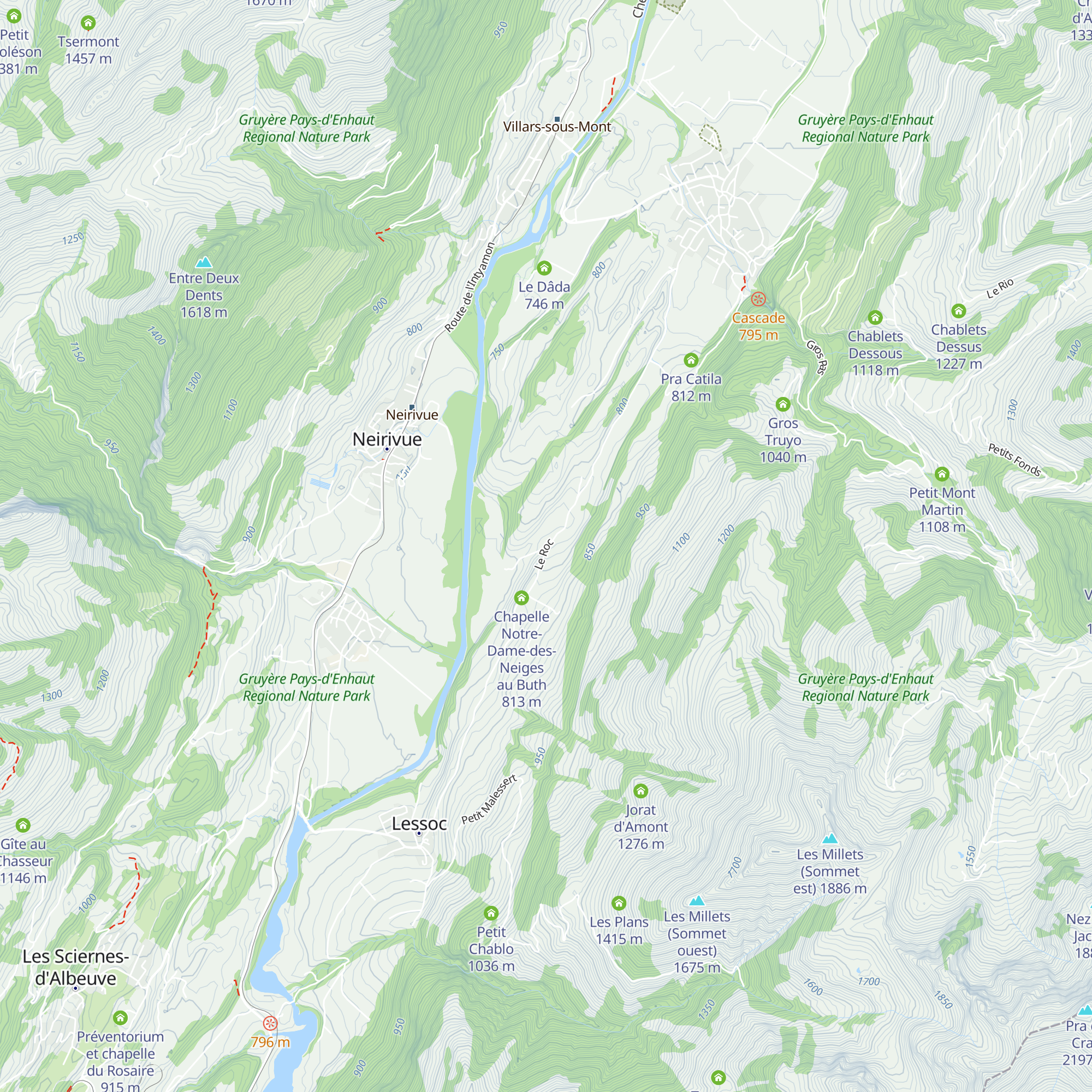 Le Roc map