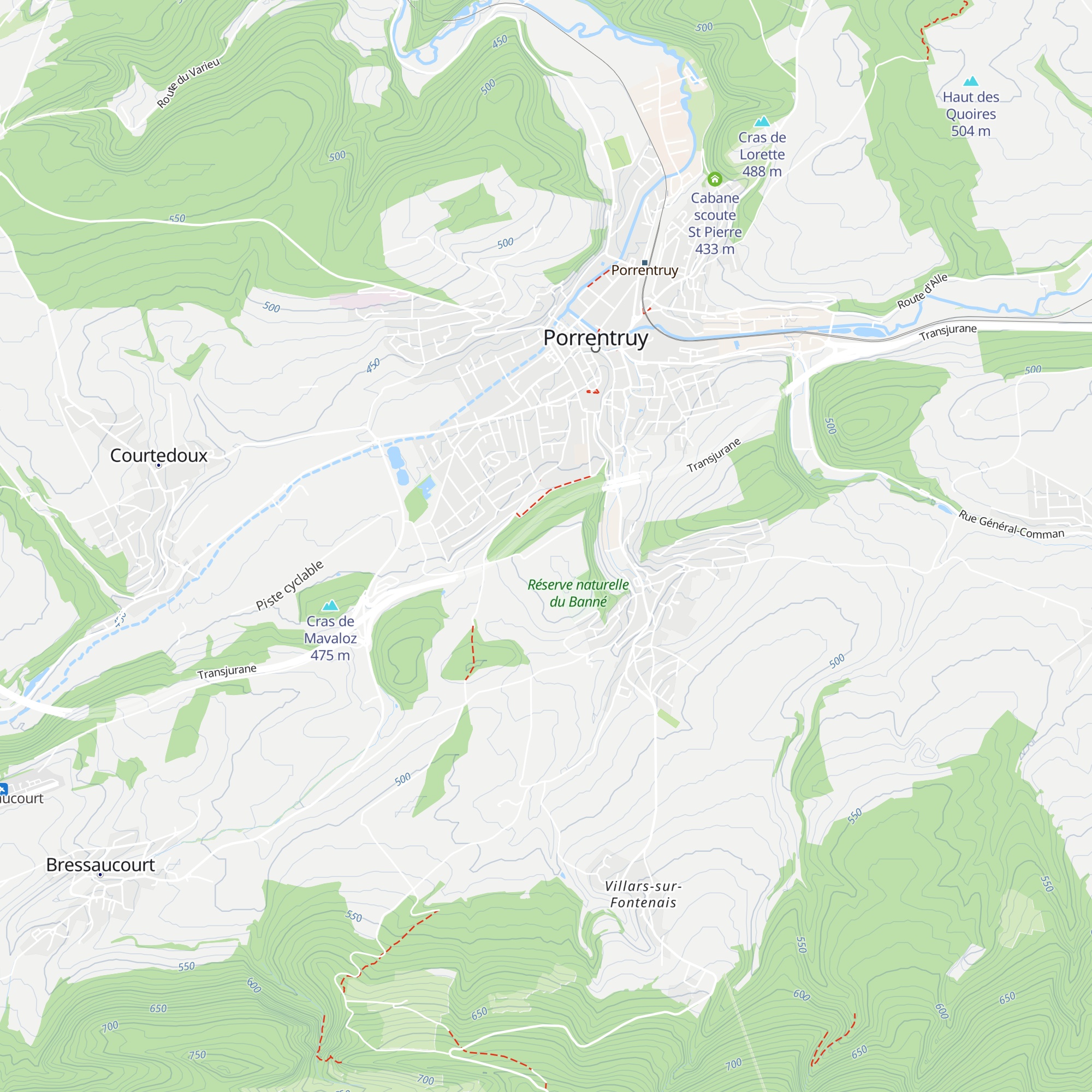 Cabane Sur le Banné map