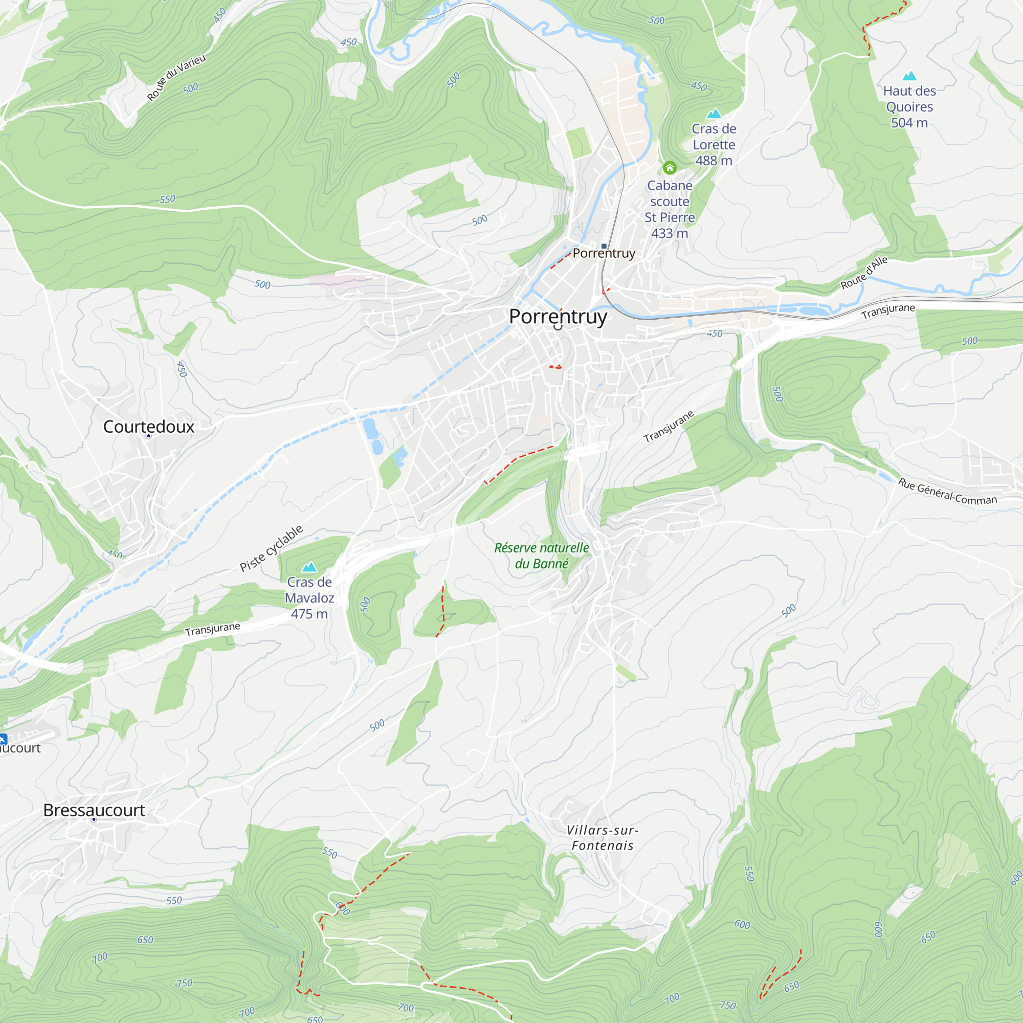 Cabane Sur le Banné map