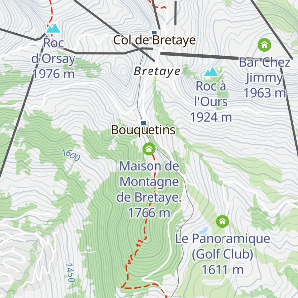 Map of Maison de Montagne de Bretaye.