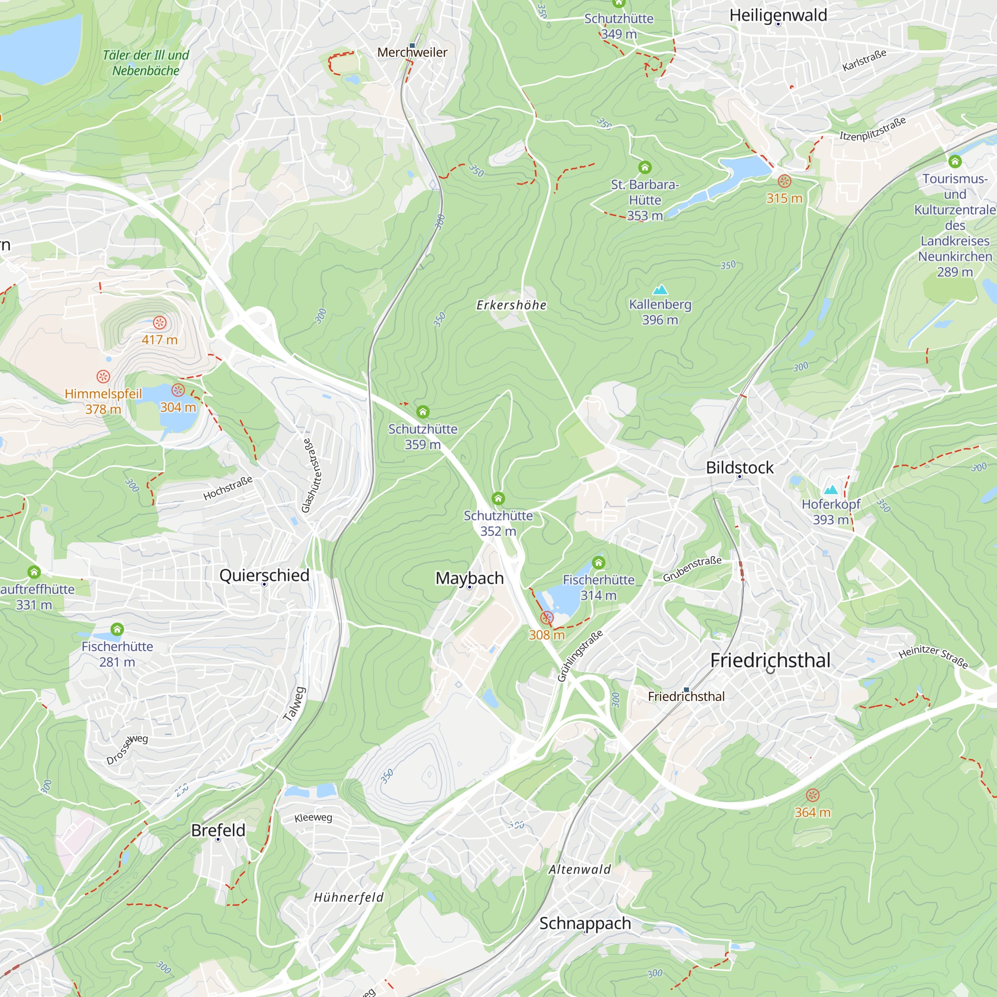 Schutzhütte map