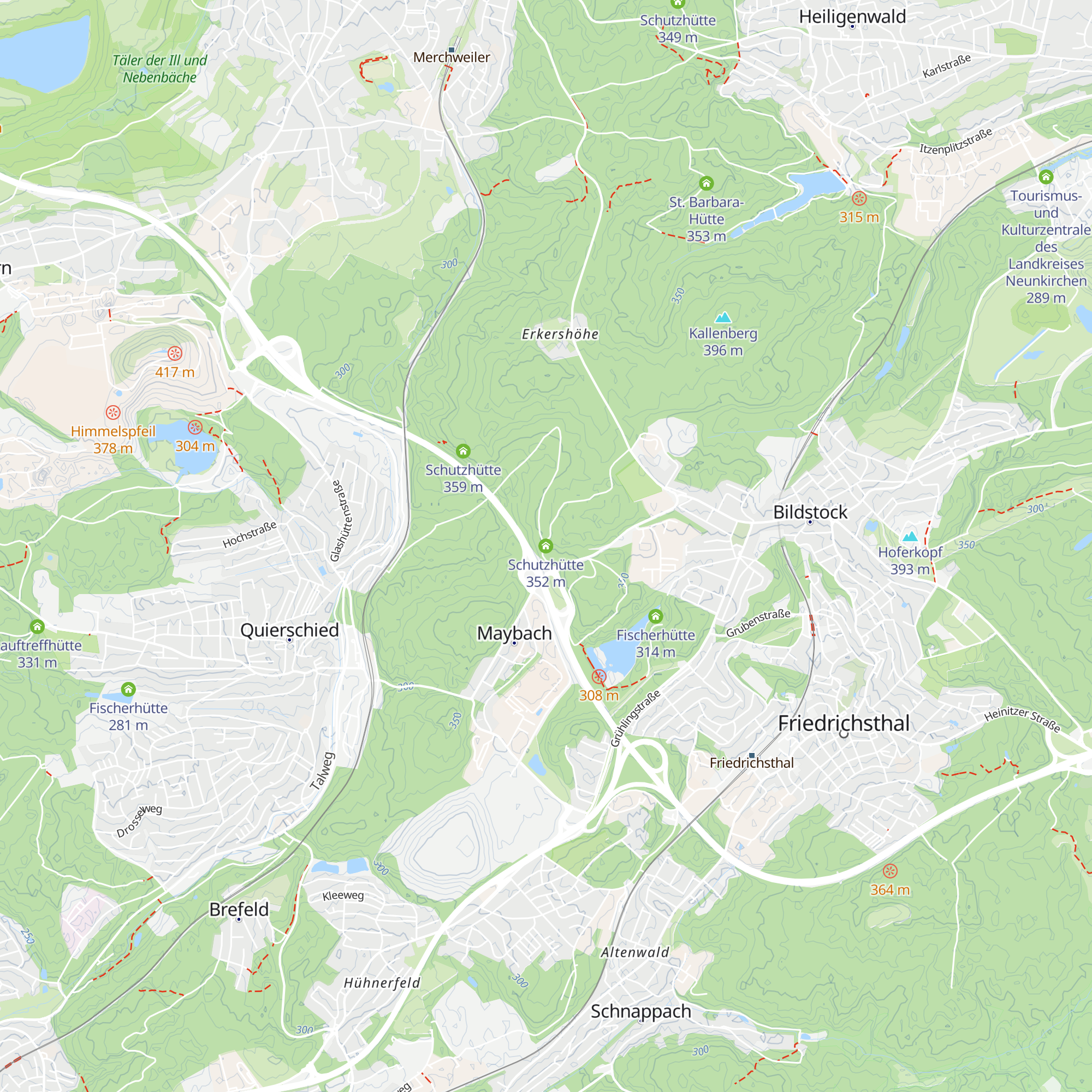 Schutzhütte map