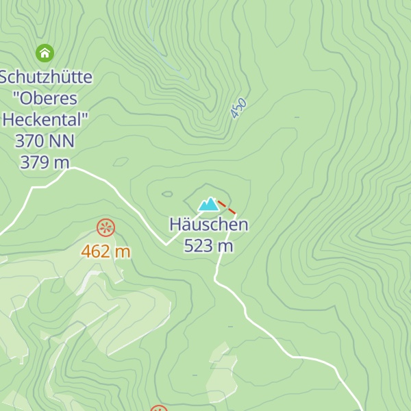 Map of Schutzhütte Häuschenturm