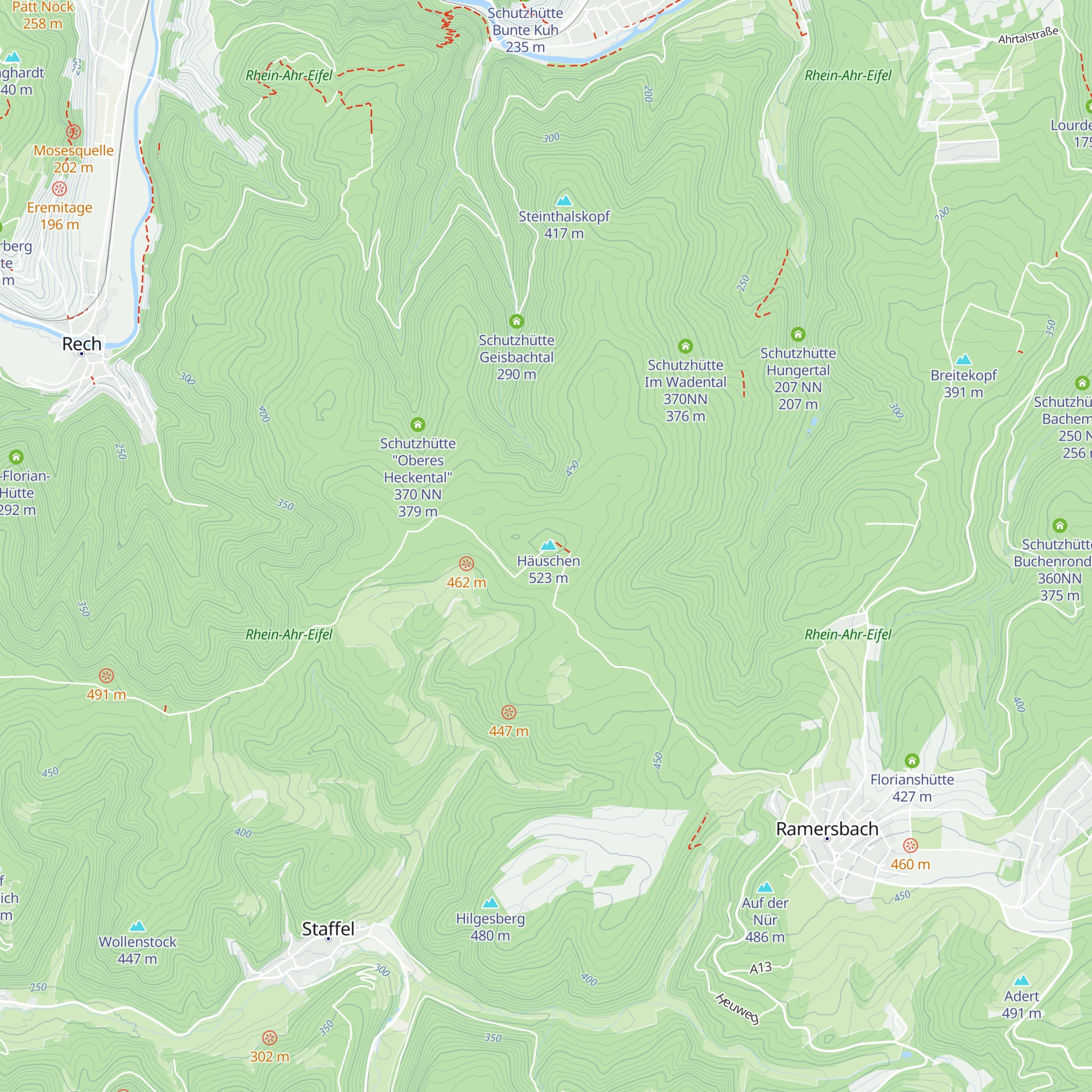 Schutzhütte Häuschenturm map