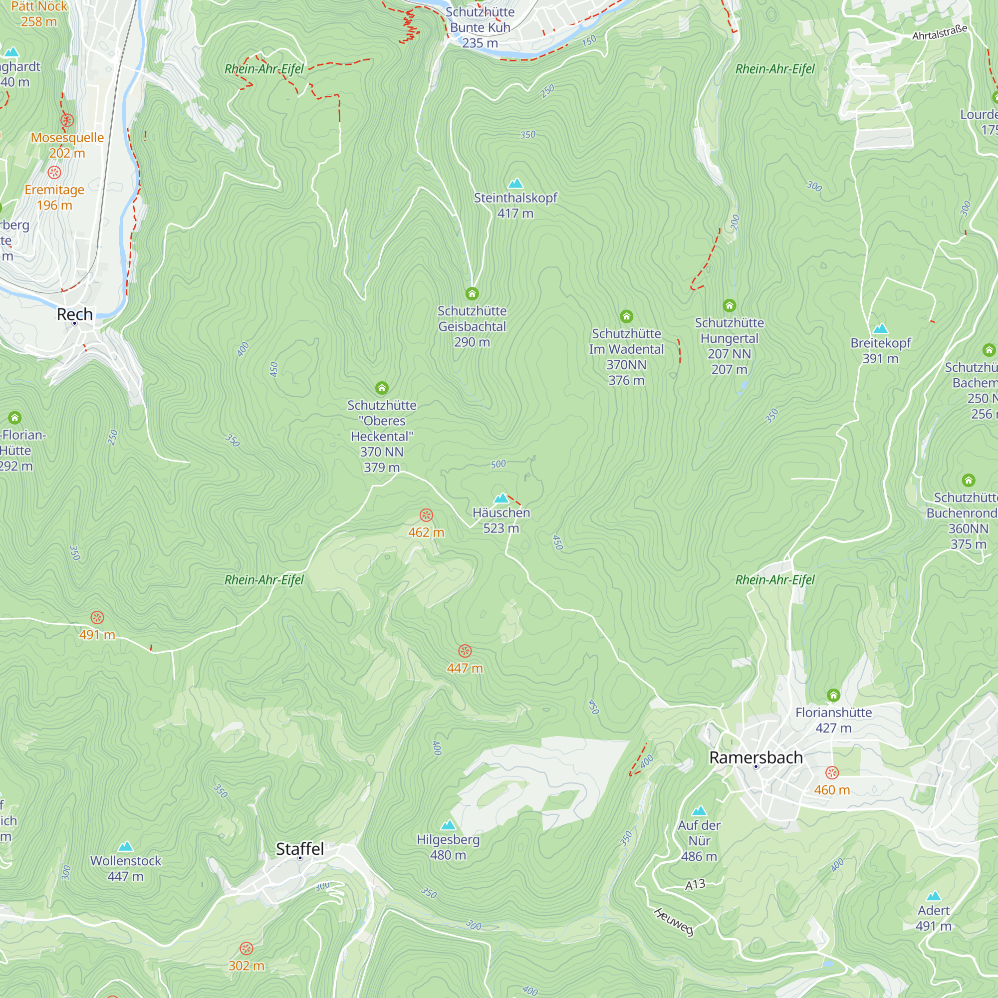 Schutzhütte Häuschenturm map