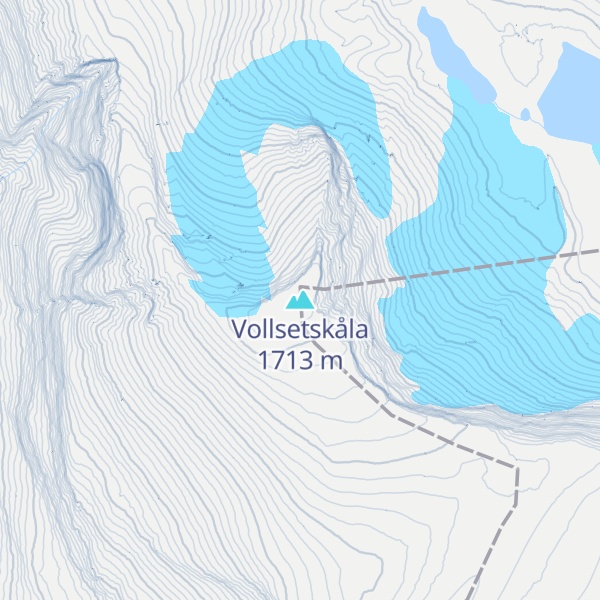 Map of Vollsetskåla