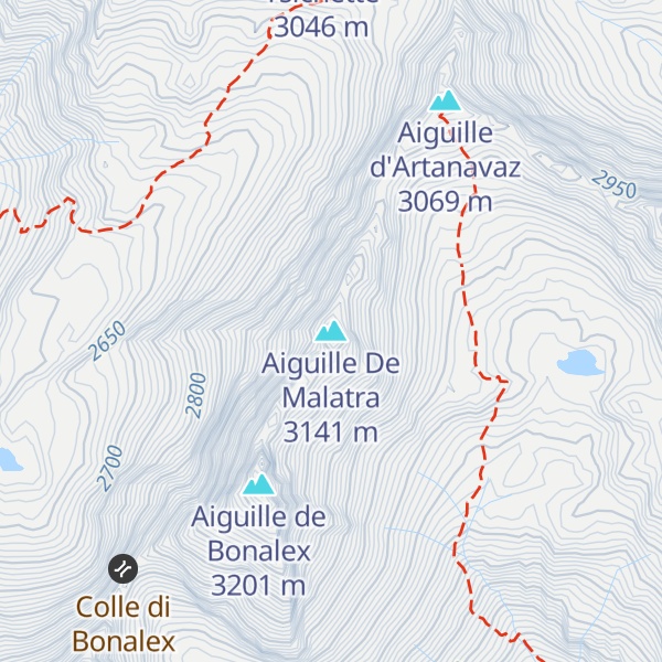 Map of Aiguille De Malatra