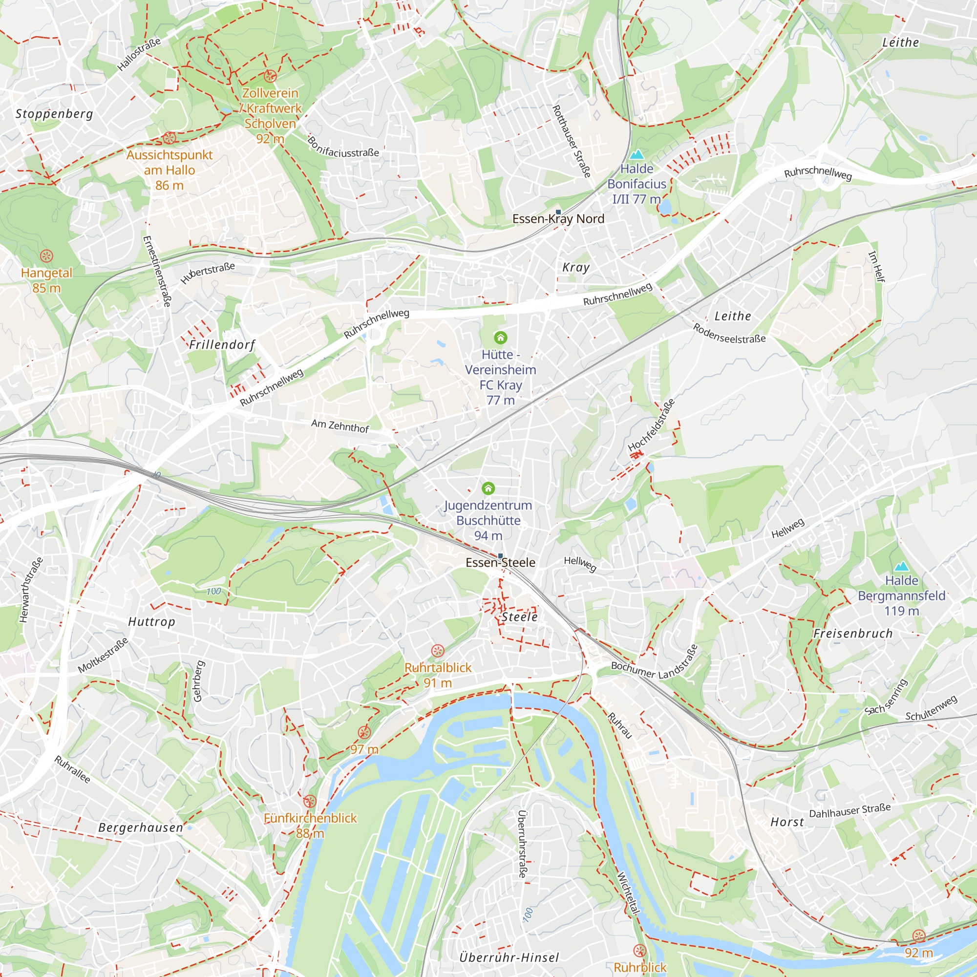 Jugendzentrum Buschhütte map