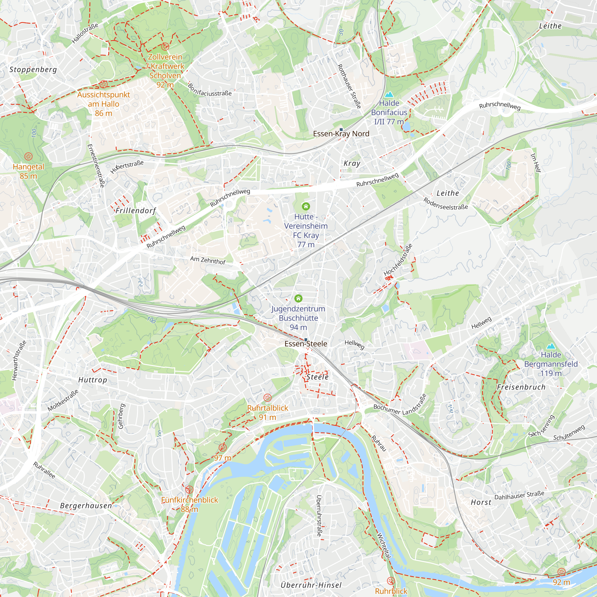 Jugendzentrum Buschhütte map