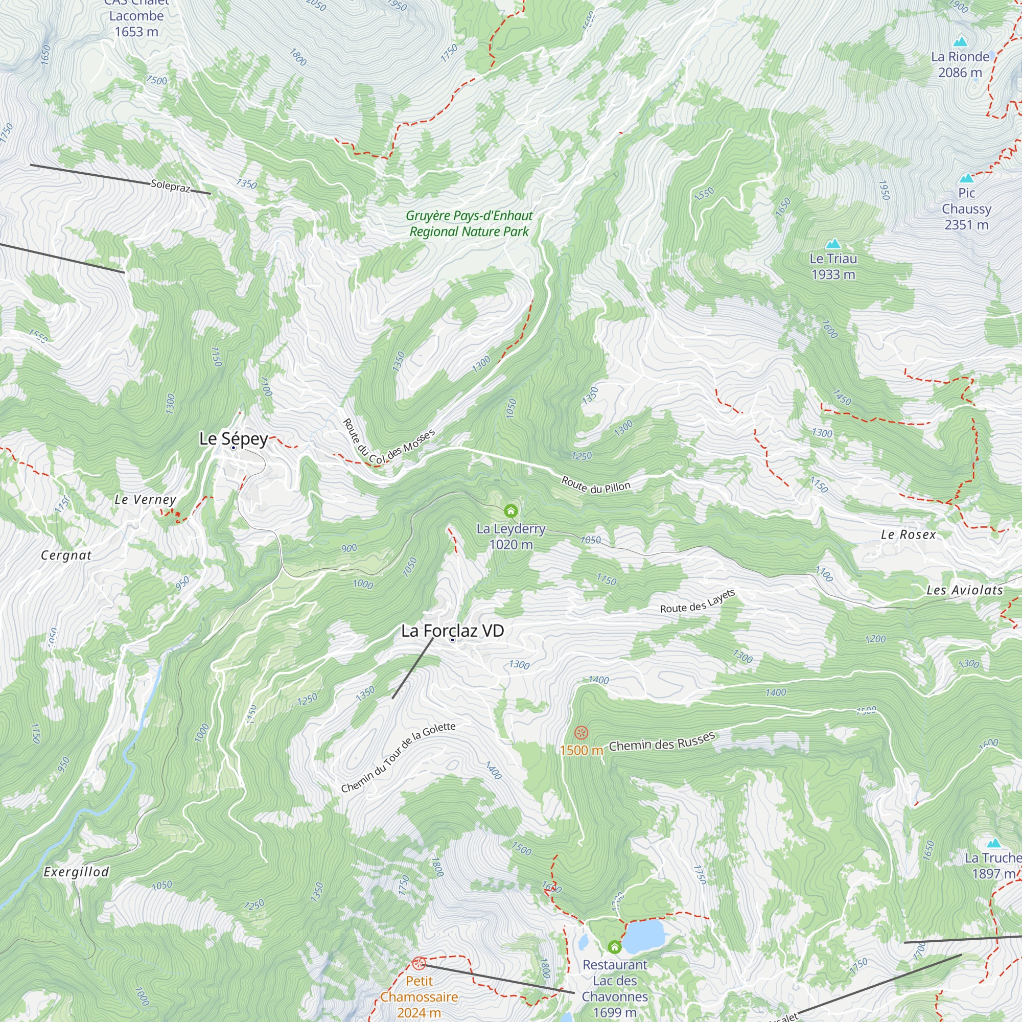 La Leyderry map