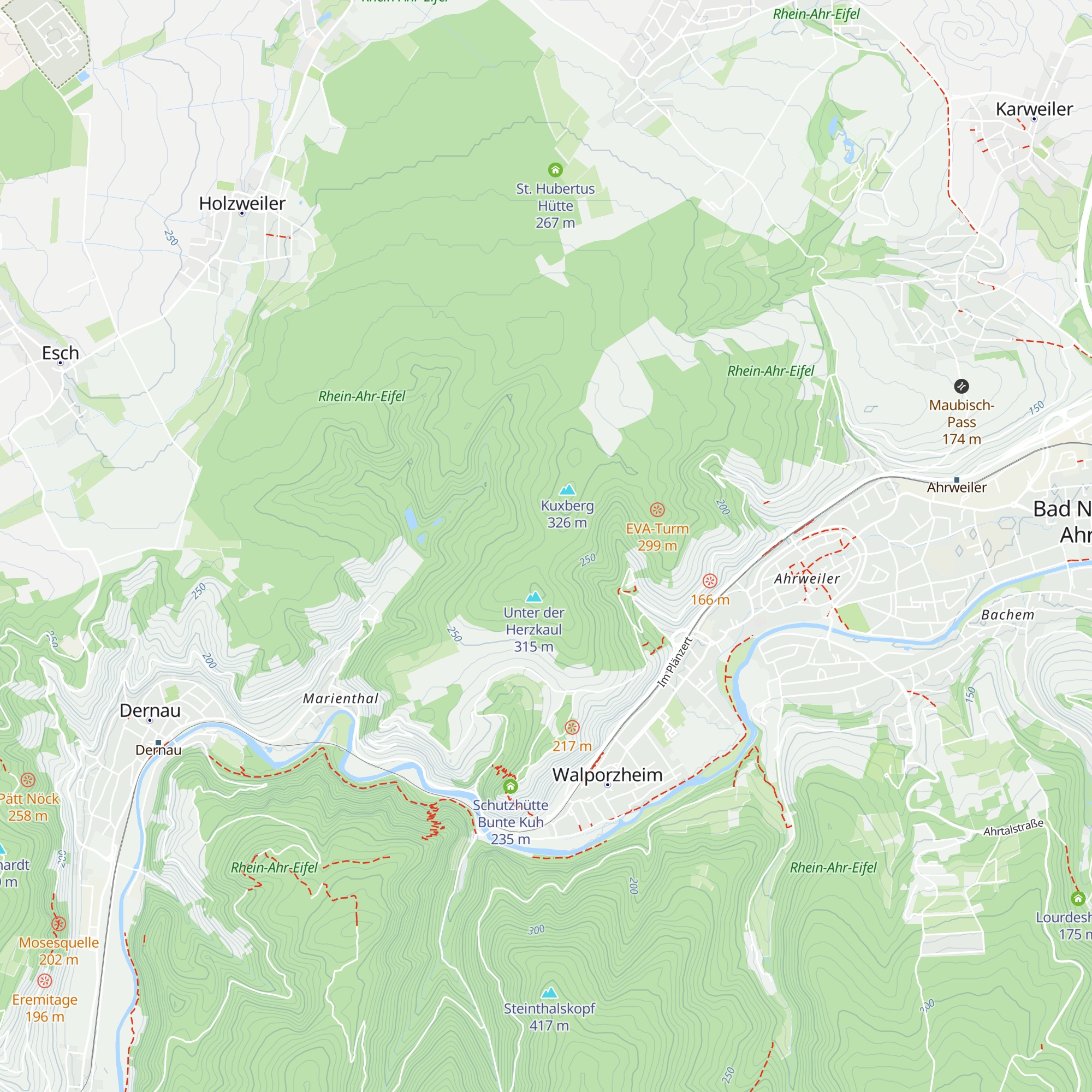 Schutzhütte Zentral map